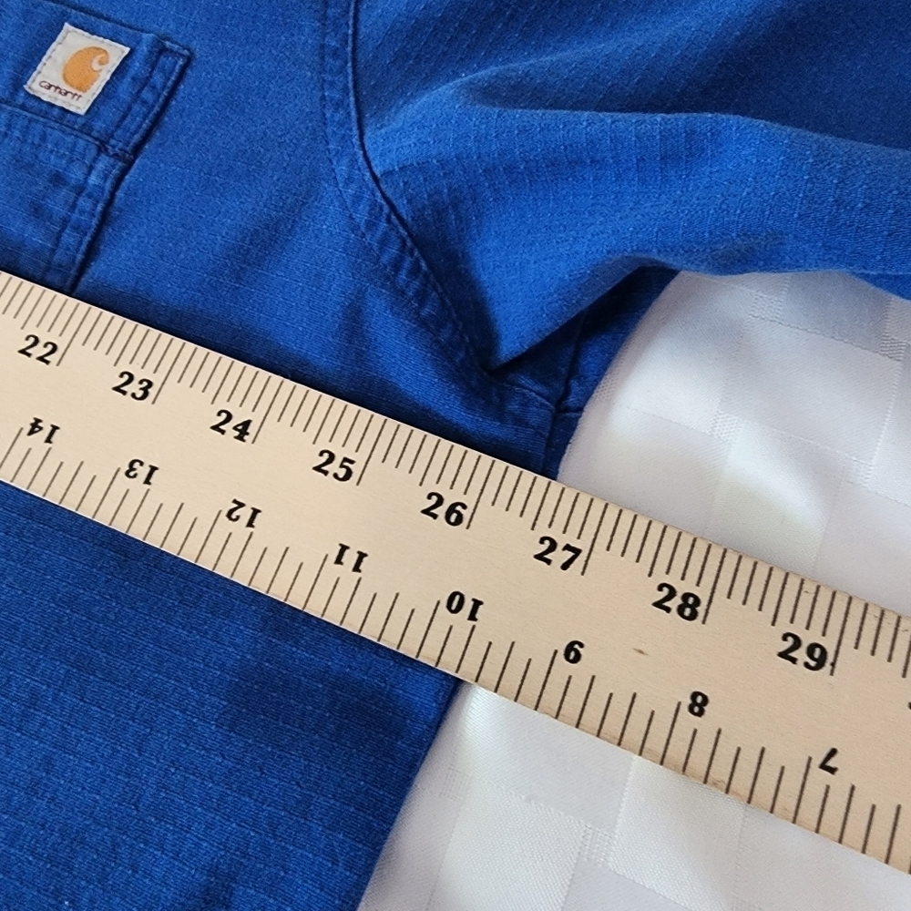 Carhartt Blue Scrub Top Size XL - Picture 4 of 6